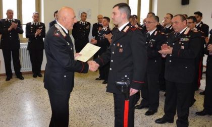 Il generale di brigata Gino Micale, comandante della Legione Carabinieri Piemonte, in visita a Novara