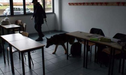 Carabinieri impegnati in controlli antidroga nelle scuole