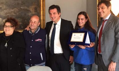 Due promesse dello sport novarese premiate in Municipio