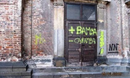 Eliminati i graffiti che deturpavano la basilica di San Gaudenzio