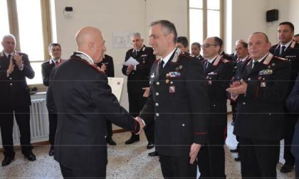 Gino Micale, comandante della Legione Carabinieri Piemonte e Valle d’Aosta, in visita al comando di Novara