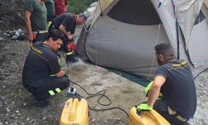 Altri cinque vigili del fuoco di Novara ad Arquata del Tronto