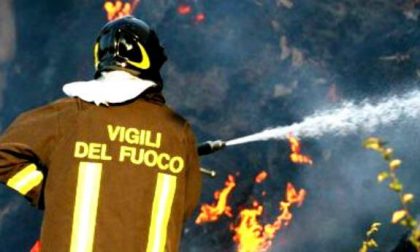 Incendio in uno studio a Borgo Ticino