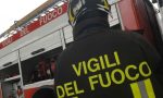 Borgomanero: canna fumaria a fuoco in via Matteotti