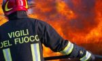 Incendio lungo la ferrovia a Cameri: bus sostitutivi