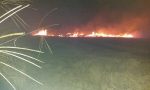 Ampio incendio nella zona tra la tangenziale est e Garbagna venerdì sera