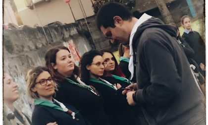 Sacerdote scout: don Gianluca recita la promessa