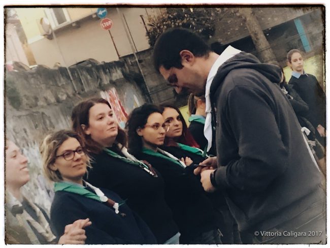 Sacerdote Scout: don Gianluca recita la promessa - Foto di Vittoria Caligara