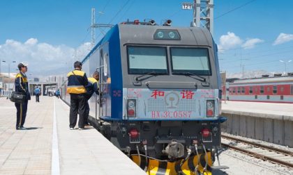 Mortara Cina: arrivato il primo treno merci