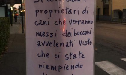 Novara: cartello shock annuncia bocconi avvelenati