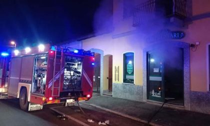 Incendio in un negozio di alimentari a Borgomanero