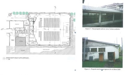 Arona scuola Giovanni XXIII: sala polivalente al posto della piscina