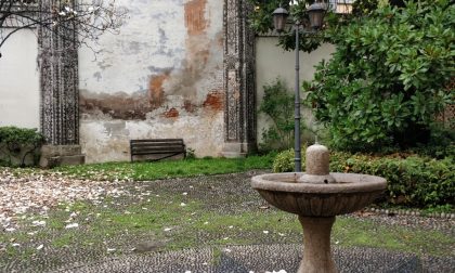 Palazzo Natta, Fai e Provincia insieme per salvare la fontana e l'affresco del giardino