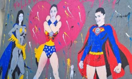 Street art dedicata alle supereroine novaresi