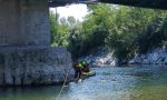 Cadavere recuperato sotto al ponte del Ticino