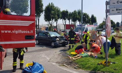 Terribile incidente a Novara: due persone all'ospedale