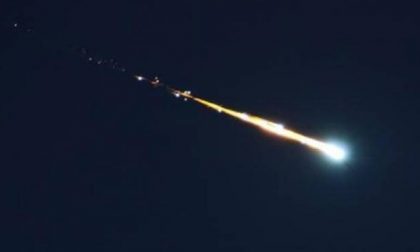 Meteorite infuocato nei cieli
