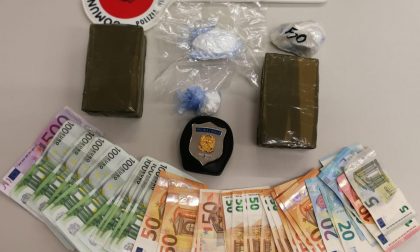 Arrestato 38enne trecatese: sequestrata droga e 3.355 euro in banconote