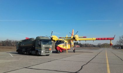 Incendio sul Monte Martica: l'aeroporto militare di Cameri impegnato a supporto delle operazioni di spegnimento