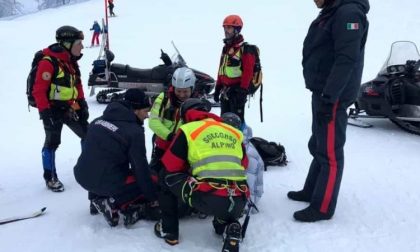 Incidente sulla neve: bambina trasportata in ospedale