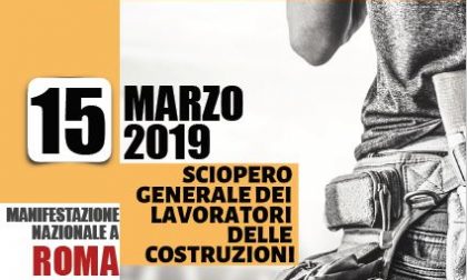 Sciopero generale dei lavoratori edili: da Novara a Roma per la manifestazione
