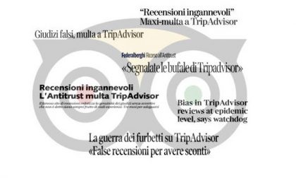 100mila euro di multa a Tripadvisor, Federalberghi: "Stop alle recensioni anonime"