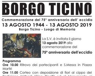 Due eventi a Borgo Ticino per ricordare i 12 martiri
