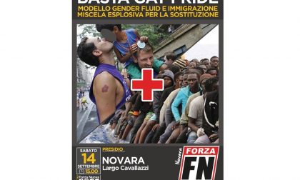 Forza Nuova: "No al Gay Pride di Novara, la teoria gender per la sostituzione etnica"