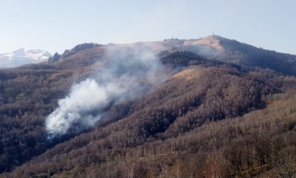 Vasto incendio ad Armeno: in campo elicottero, vigili del fuoco e Aib