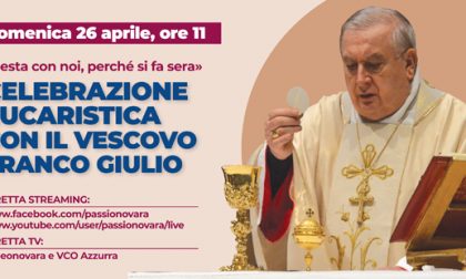 Novara, la messa della terza domenica di Pasqua sarà in diretta tv e streaming