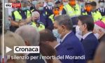 Ponte Genova, un minuto di silenzio per le vittime alle 11.36