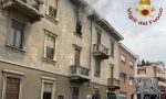 Novara appartamento a fuoco in via Melchioni