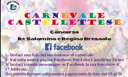 Carnevale a Castelletto: mandate le vostre foto a Re Salamino e Regina Bresaola
