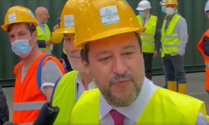 Salvini visita i cantieri Tav: "Ecco l'Italia che riparte"