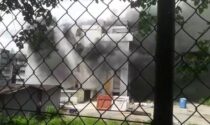 Incendio alla Bemberg nel capannone Ortalion - VIDEO
