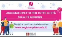 Vaccini Piemonte: accesso diretto per tutte le fasce di età esteso fino al 15 settembre