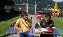 Il sindaco di Orta San Giulio e il comandante provinciale dei pompieri siglano "OrtaSicura"