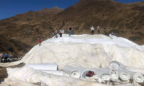 Val Formazza: pista da fondo pronta grazie alla neve conservata in estate