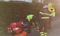 Borgo Ticino: parapendio precipita tra le case, cavo elettrico salva il pilota