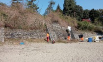 Interventi di manutenzione e pulizia sulle spiagge cittadine a Verbania