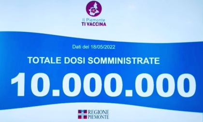 Il Piemonte ieri ha tagliato il traguardo delle dieci milioni di dosi di vaccino