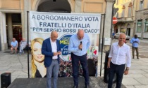 A Borgomanero per la campagna elettorale il fondatore di Fratelli d'Italia Guido Crosetto
