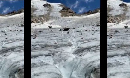 Si scioglie il ghiacciaio a punta Indren: video impressionante