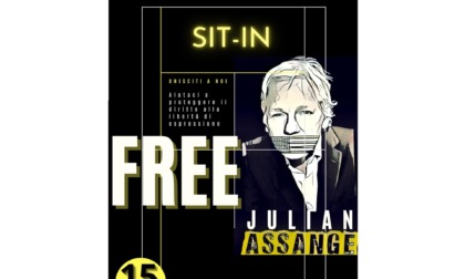 Liberazione di Julian Assange: sit in a Novara