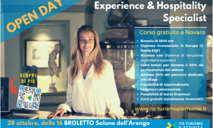 Con Its Turismo e Attività Culturali "Experience e Hospitality Specialist", corso gratuito a Novara