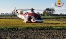 Soccorritori in azione a Cerano per cercare una persona scomparsa