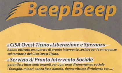 Attivo "Beep beep": numero di pronto intervento sociale