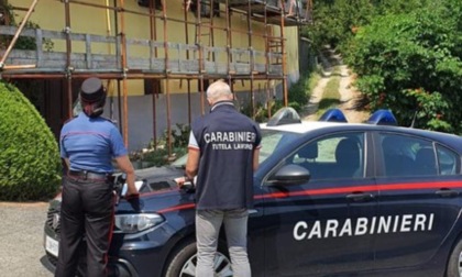 Controlli dei carabinieri di Verbania nei cantieri: 13mila euro di multa