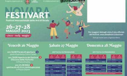 "Novara FestivArt" dal 26 al 28 maggio