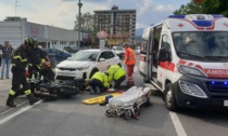 Incidente a Dormelletto: motociclista ferito